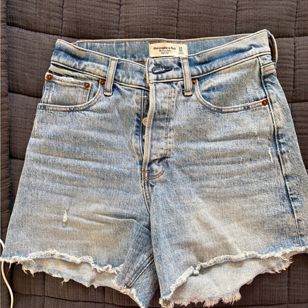 Abercrombie & Fitch Light Blue Jean Shorts